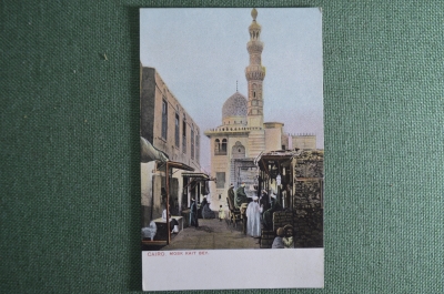 Старинная открытка "Каир мечеть Кайт Бей. Cairo. Mosk kait bey". Чистая. Египет, Каир. Лихтенштейн.