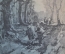 Старинная открытка "Путешествие через осенний лес". B.K.W. Начало 20 века.