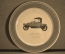 Винтажная тарелка с изображениям автомобиля Renault 1914 года. Рекламный подарок от Рено. Франция.