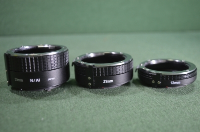 Кольца удлинительные для макросъемки для фотоаппаратов "AICO Nikon". Япония. 