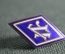 Членский знак ромб спортклуба "ЛУ" (Ленинградского государственного университета, ЛГУ). Винт. СССР.