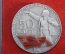 Настольная медаль "50 лет СССР 1922 - 1972". Серебро 925 пробы, эмаль. 1972 год, ЛМД, СССР.