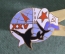 Знак, значок ВМФ "Подводная лодка ТК-17. Акула. 25 лет". 1986 год. 
