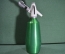 Сифон зеленый, для приготовления газировки и лимонада. Середина 1980-х годов, СССР.