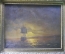 Картина "Лунная ночь на море" (под Айвазовкого). Художник А.Смирнов. Холст, масло. 1988 год.