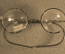 Старинные круглые очки, с черепаховыми дужками. Винтаж.