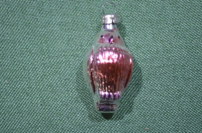 Елочная игрушка "Птичка, птица". Миниатюрная. Стекло. СССР.