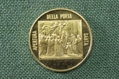 Настольная медаль "Ватикан. Понтифик Иоанн Павел II. Apertura della porta Santa". 