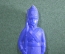 Игрушка "Солдатик", синий, дутыш. Пластик, СССР.