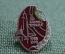 Значок "X лет запуска Бурана 1988 - 1998". Советская космонавтика. Красная эмаль, цанга.