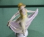 Фарфоровая статуэтка "танцующая девушка, реверанс". Европа, 2-я половина XX века.