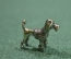Статуэтка миниатюрная, фигурка "Собака, пудель". Металл.