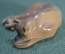 Статуэтка миниатюрная, фигурка "Собака, спящий пес". Фарфор.