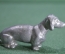 Статуэтка миниатюрная, фигурка "Собака, такса". Металл.