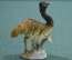 Статуэтка миниатюрная, фигурка "Птица, страус". Фарфор.