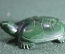 Фигурка, миниатюрная статуэтка "Черепаха, черепашка". Малахит.