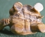 Фигурка, миниатюрная статуэтка "Черепаха, черепашка". Камень.