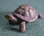 Фигурка, миниатюрная статуэтка "Черепаха, черепашка". Металл, латунь.