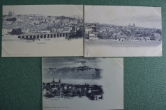 Старинные открытки, Лозанна, Швейцария (3 штуки). Lausanne. Виды и архитектура. Начало XX века.