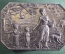 Шкатулка для драгоценностей, массивная, металл. Женщина с детьми на прогулке. Англия, Shudelill.