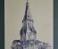 Графика, рисунок "Коломенская церковь". Бумага, чернила. СССР.