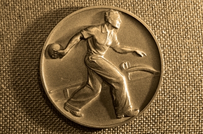 Настольная медаль Боулинг, 1980 г.