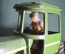 Трактор "Джон Дир", John Deere, большая коллекционная модель с водителем. Металл. 