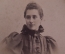 Старинное фото ромб "Девушка в платье", 1895 год. Царская Россия.