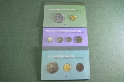 Наборы старинных средневековых монет (копии). 3 блистера. Франция.