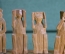 Статуэтка деревянная "4 обезьяны. Ничего не вижу, ничего не слышу...". Резьба. Индия, СССР.