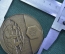 Медаль настольная "Банк для внешней торговли СССР, 50 лет". ЛМД, медальер Федин. 1974 год.