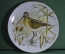 Тарелка декоративная "Птица на болоте. Дупель, кулик". Фарфор, China de Bogeme.