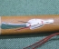 Нож для конвертов. Дерево, роспись, кость. Старая Япония. Середина 20 века