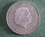 Монета 2,5 гульдена 1964 г, Нидердандские Антильские острова, 2 1/2 Nederlandse Antillen. Серебро.