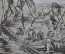 Гравюра старинная "Нуайяды". Великая французская революция. Кальмансон, Москва, до 1917 года
