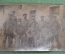 Фотография, фотокарточка групповая, военные в форме около склада. Первая мировая война 1918 гг.