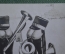Открытка старинная "Японская музыка, духовой оркестр." Русско-Японская война, Порт-Артур. 