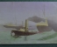 Старинная открытка "Корабль на буксире". Европа.