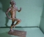 Кабинетная скульптура статуэтка "Бегун легкоатлет". Спортсмен, 49 см. Шпиатр. Бронзирование. 1950-е 