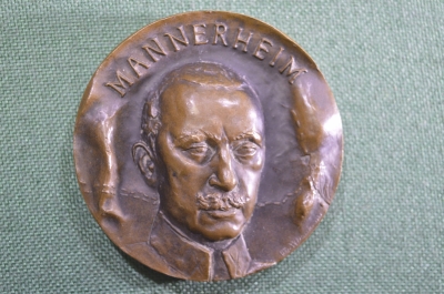 Медаль настольная "Карл Густав Маннергейм". Mannerheim. Финляндия.