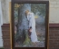 Картина, репродукция "Влюбленная девушка у дерева". В раме.