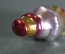 Елочная стеклянная игрушка "Мальчик с пальчик". Стекло, подвес. СССР.