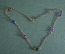 Ожерелье, цепочка с разноцветными камнями. Винтаж.