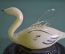 Елочная игрушка "Лебедь". Стекло. СССР. Скол хвоста.