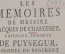 Книга старинная "Воспоминания мессира Жака де Шастене рыцаря". Les Mémoires De Messire. 1747 год.