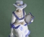 Статуэтка, фигурка фарфоровая "Дама в шляпке, с арфой". Фарфор cdc rococo collection, Шри-Ланка.