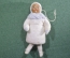 Елочная игрушка ватная "Девочка в платке". Вата. Артель Детская Игрушка, 1950-е годы.