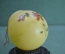 Елочная игрушка стеклянная, шар "Цветы, маки". Стекло, подвес.  1940-е годы