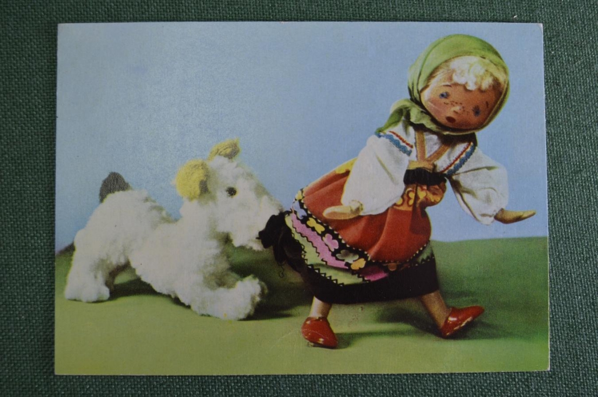 Советские открытки куклы - 75 фото