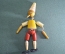 Игрушка деревянная "Буратино, Пиноккио". Дерево, на резинках.